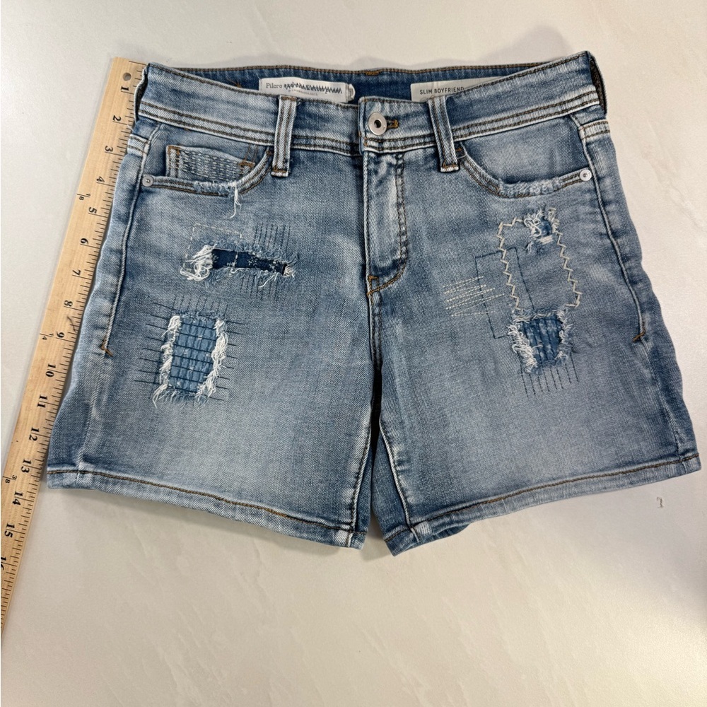 Pilcro and the Letterpress Slim Boyfriend Jean Shorts by Anthropologie Size 25
